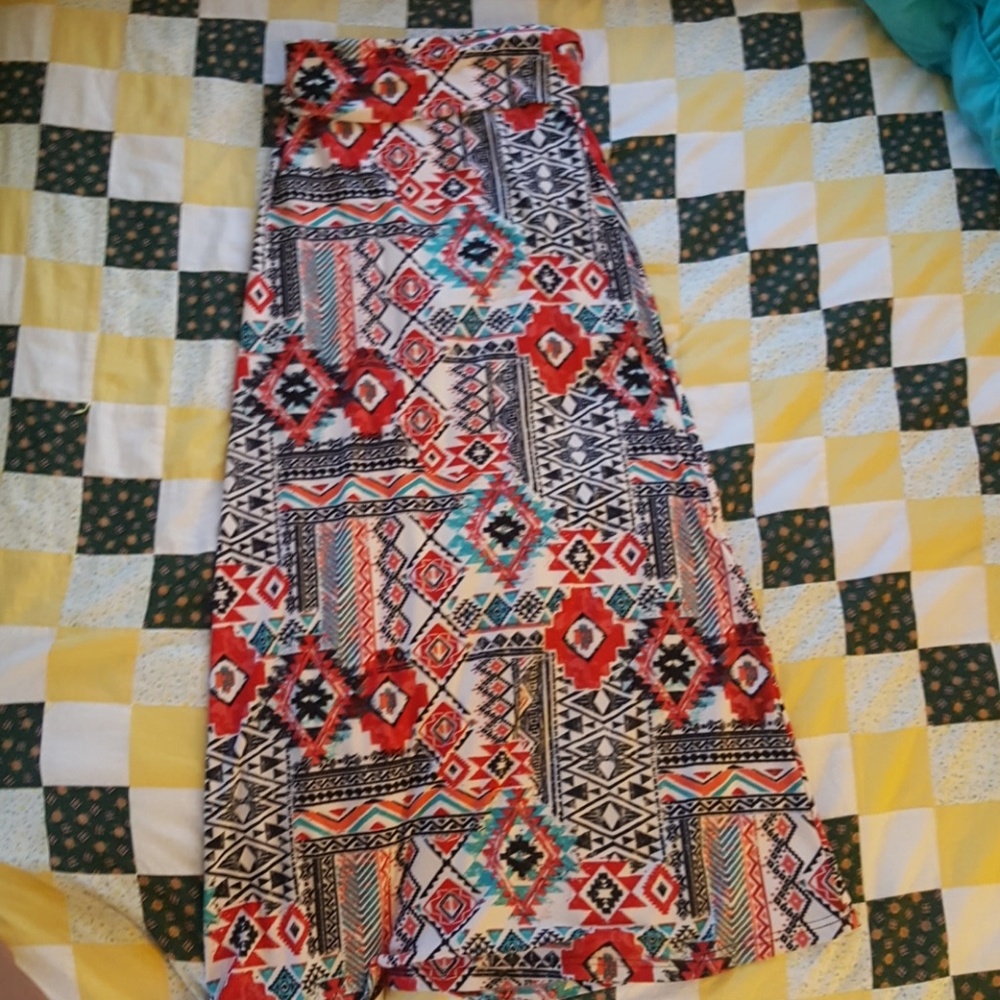 Tribal maxi skirt